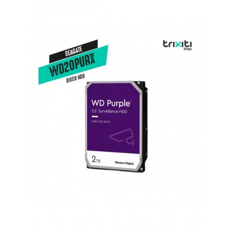 Disco HDD - Western Digital - Purple WD20PURX - Video Vigilancia 2 TB SATA III