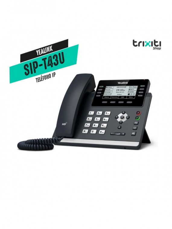 Teléfono IP - Yealink - SIP-T43U - 6 líneas