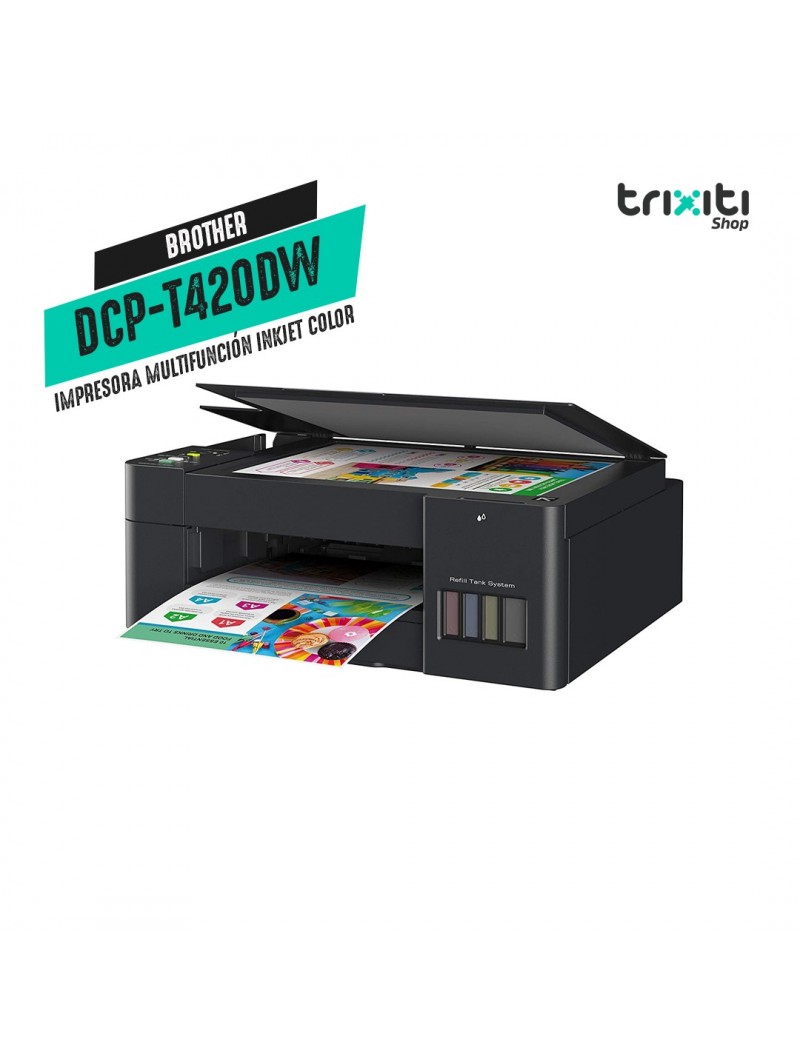 Impresora multifunción Inkjet color - Brother - DCP-T420W InkBenefit Tank - USB & WiFi