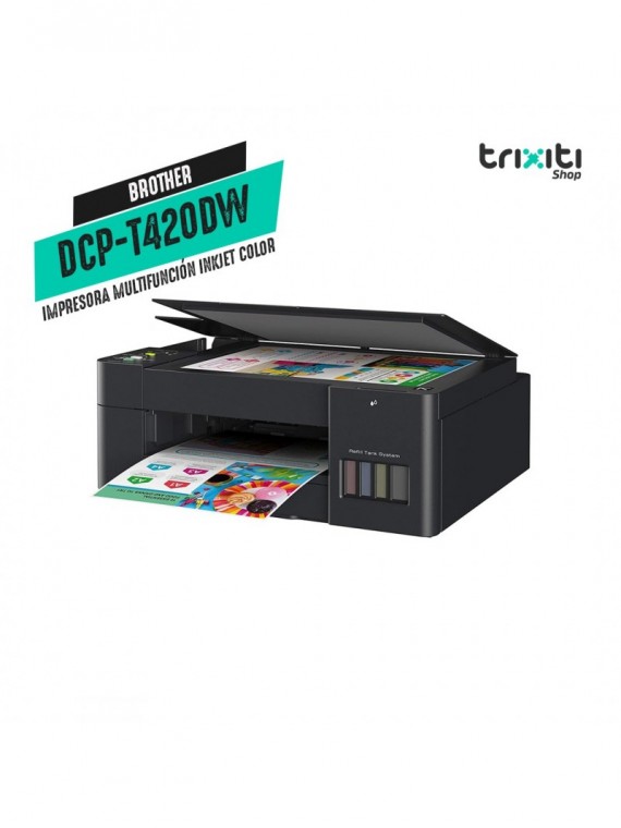 Impresora multifunción Inkjet color - Brother - DCP-T420W InkBenefit Tank - USB & WiFi