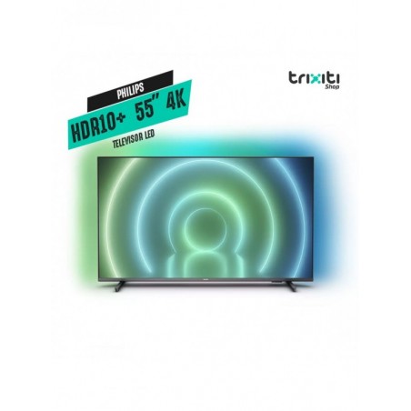 Televisor LED - Philips - Smart TV 55" 4K UHD AndroidTV HDR10+ & Ambilight