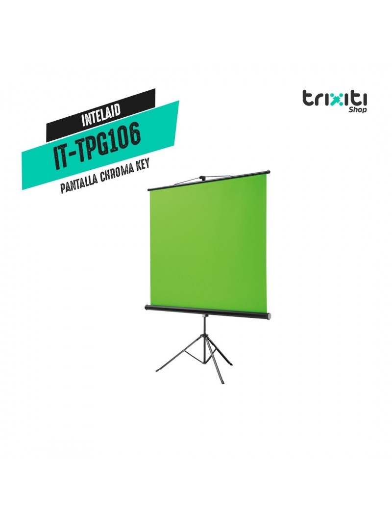 Pantalla chroma key - Intelaid - IT-TPG106 - Con tripode 106"