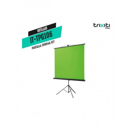 Pantalla chroma key - Intelaid - IT-TPG106 - Con tripode 106"