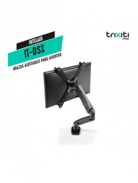 Brazos ajustables para monitor - Intelaid - IT-DSX - Hasta 27"