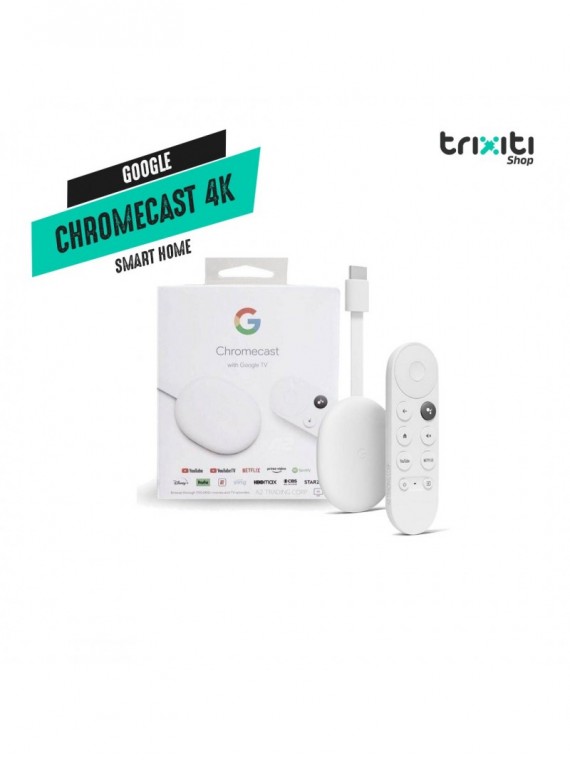 Smart Home - Google - Chromecast 4K con GoogleTV - Sin cargador USB
