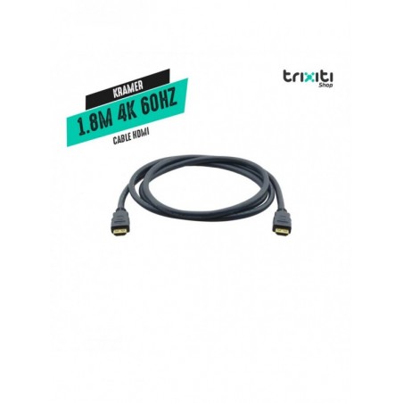 Cable HDMI - Kramer - 4K@60Hz (4:4:4) alta velocidad - 1.8 mts - Conectores K-Lock