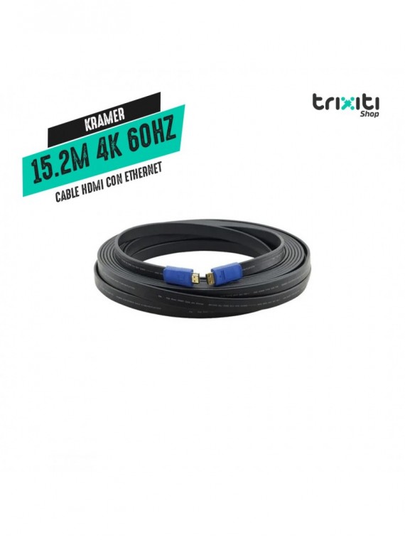 Cable HDMI con ethernet - Kramer - 4K@60Hz (4:4:4) alta velocidad - 15.2 mts