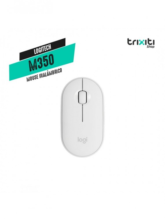Mouse inalambrico - Logitech - Pebble M350 - White