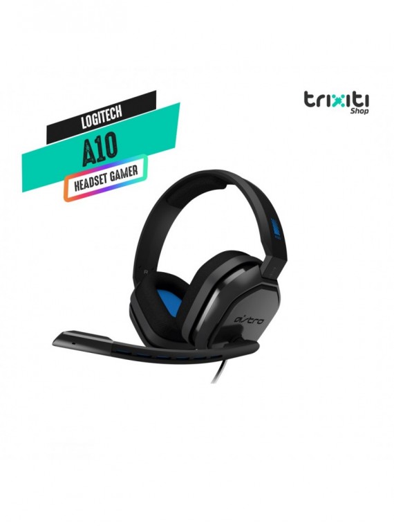 Headset gamer - Logitech - Astro A10 para PS4/PS5 - Grey & Blue