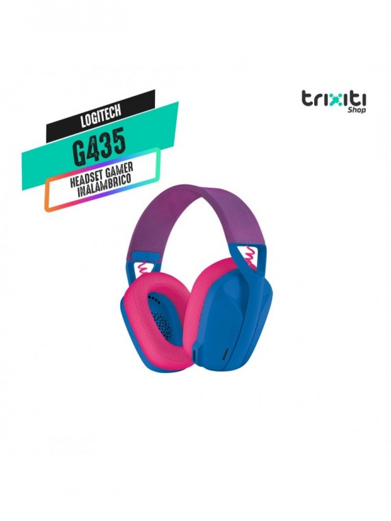Headset gamer inalámbrico - Logitech - G435 Lightspeed - Blue