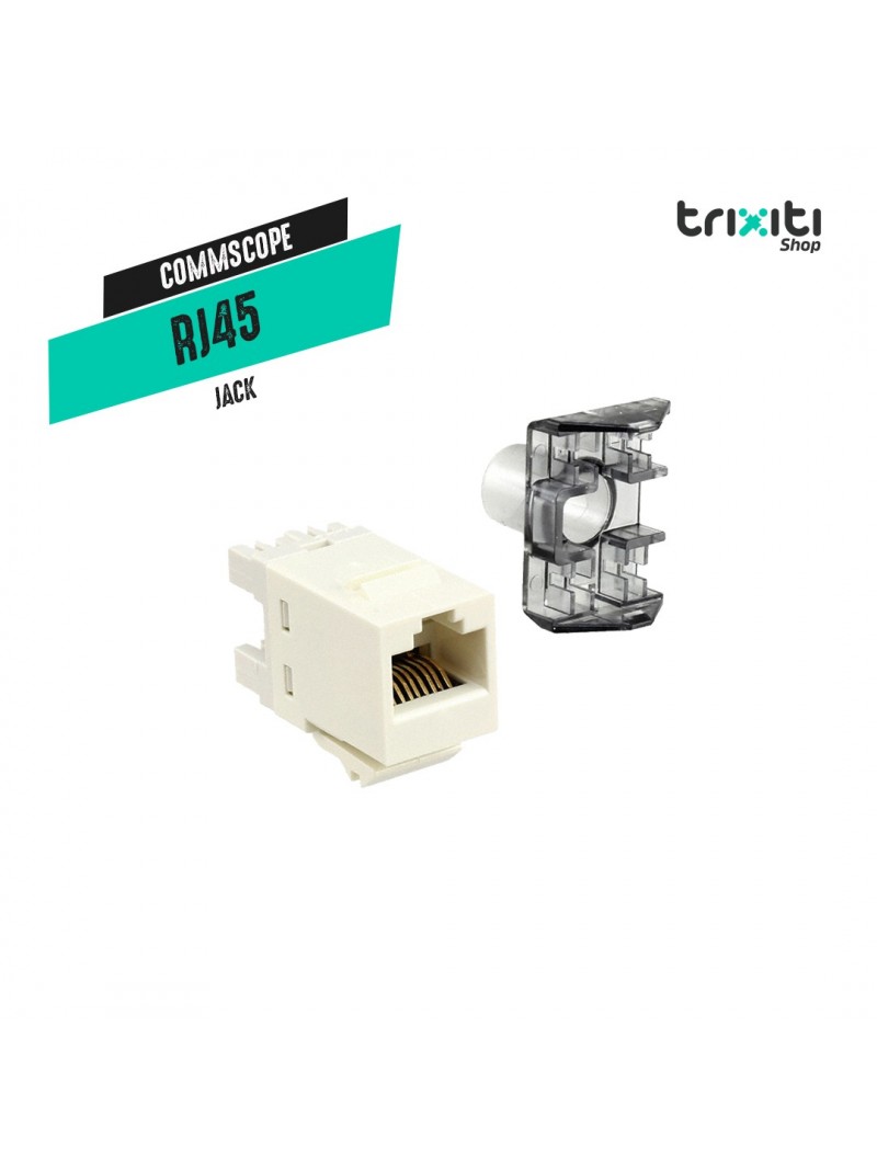 Jack - Commscope - RJ45 CAT5E - White