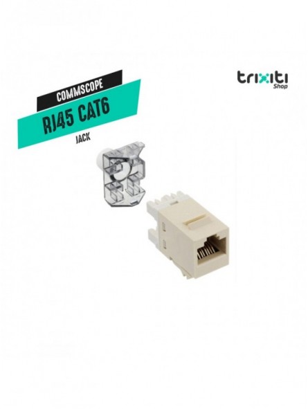 Jack - Commscope - RJ45 CAT6 - Sin blindaje/Sin cubierta - Beige