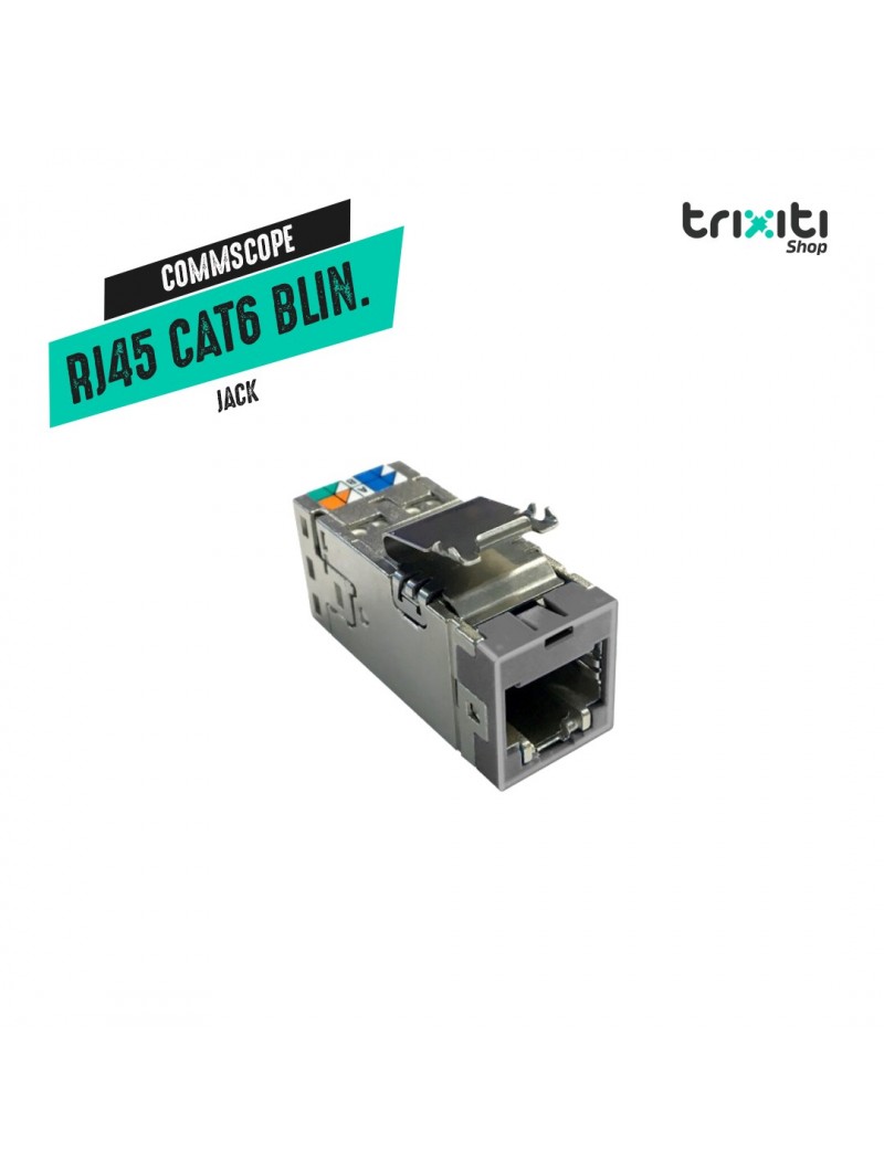 Jack - Commscope - RJ45 CAT6 - Blindado/Sin cubierta - Grey